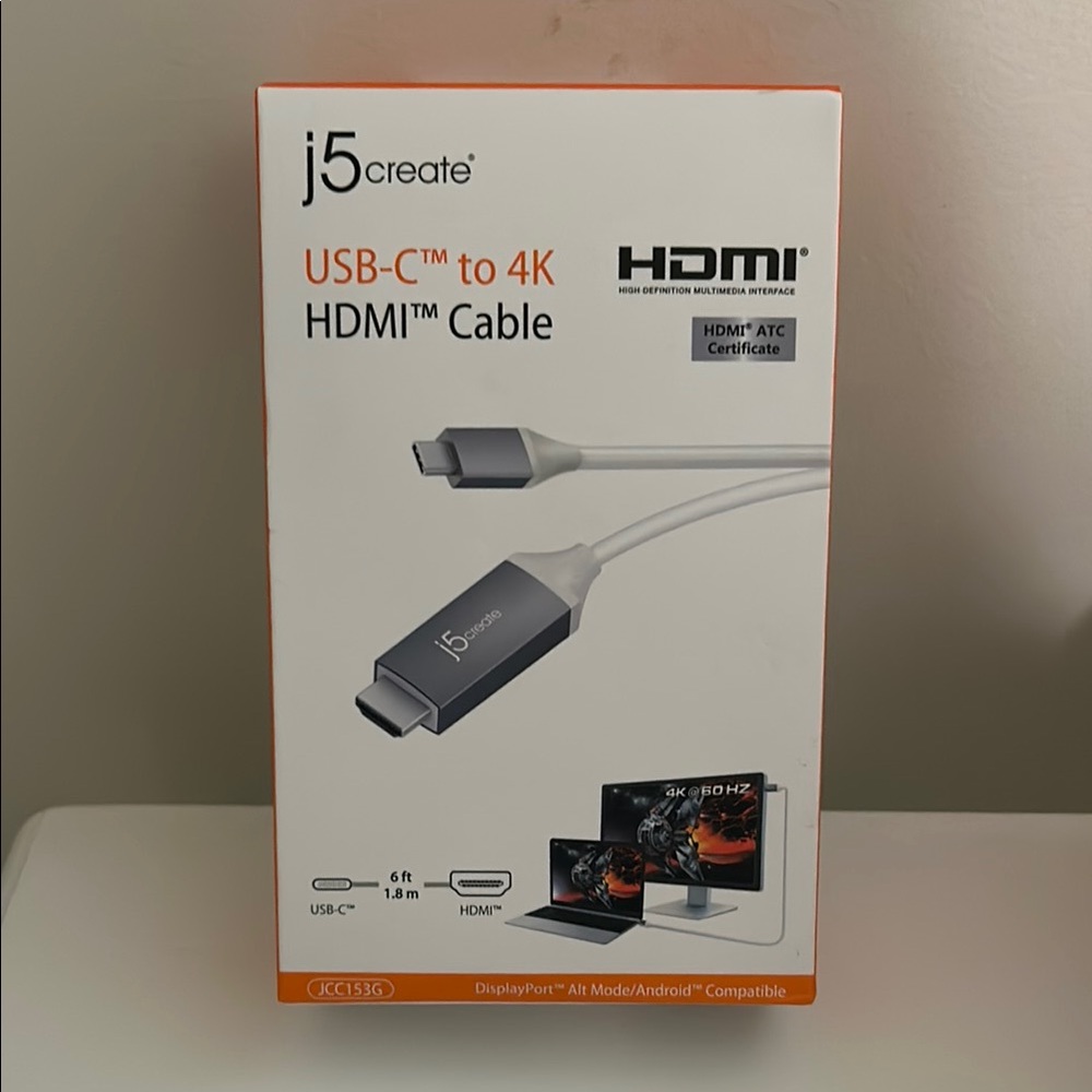 j5create USB-C to 4K HDMI Cable